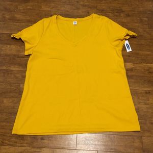 Old Navy Ribbed V-Neck Top- Size XXL